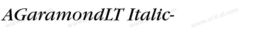 AGaramondLT Italic字体转换